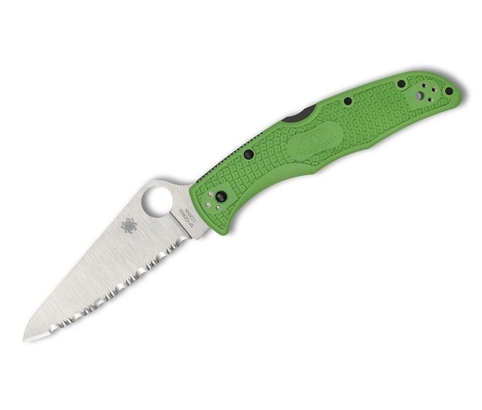 Spyderco Pasific Salt 2 Green Lightweight LC200N Spyderedge Çakı