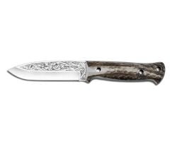 Bora 511 Survivor Boynuz Sap Gravürlü Bıçak