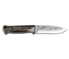 Bora 511 Survivor Boynuz Sap Gravürlü Bıçak