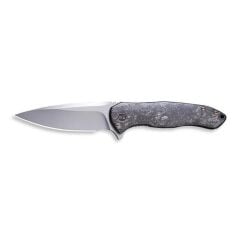 We Knife Kitefin Marble Carbon Fiber Presentation Handle With Black Ti Lock Side Handle Polished Bead Blasted CPM S35VN Blade Çakı