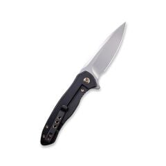 We Knife Kitefin Marble Carbon Fiber Presentation Handle With Black Ti Lock Side Handle Polished Bead Blasted CPM S35VN Blade Çakı