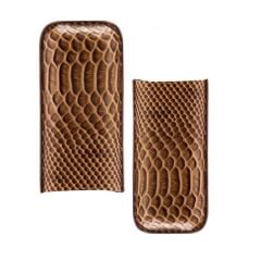 Cohiba Deri Puro Kılıfı 2'li 60Ring Kahverengi