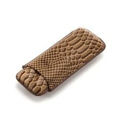 Cohiba Deri Puro Kılıfı 2'li 60Ring Kahverengi