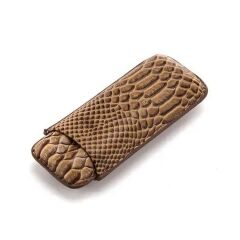 Cohiba Deri Puro Kılıfı 2'li 60Ring Kahverengi