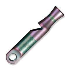 We Knife Purple Ti Whistle With 1PC Brown Paracord Düdük