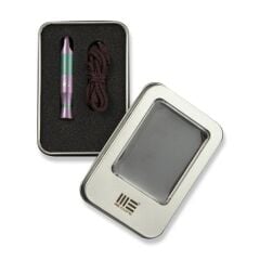 We Knife Purple Ti Whistle With 1PC Brown Paracord Düdük