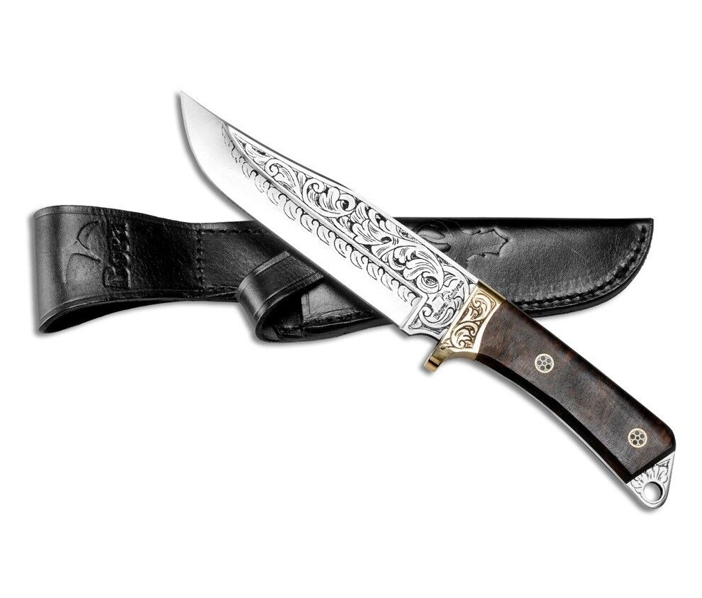 Bora 406 Sultan Kök Ceviz Saplı Gravürlü Bıçak