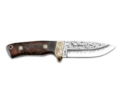 Bora 418 Wild Boar Kök Ceviz Saplı Gravürlü Bıçak