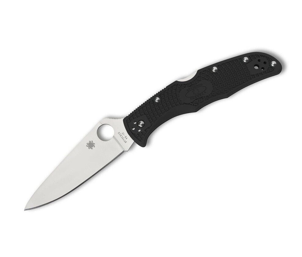 Spyderco Endura 4 Black Lightweight Flat Ground Plainedge Çakı