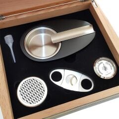 Cohiba Piano Black Humidor Puro Kutusu ve Aksesuar Seti