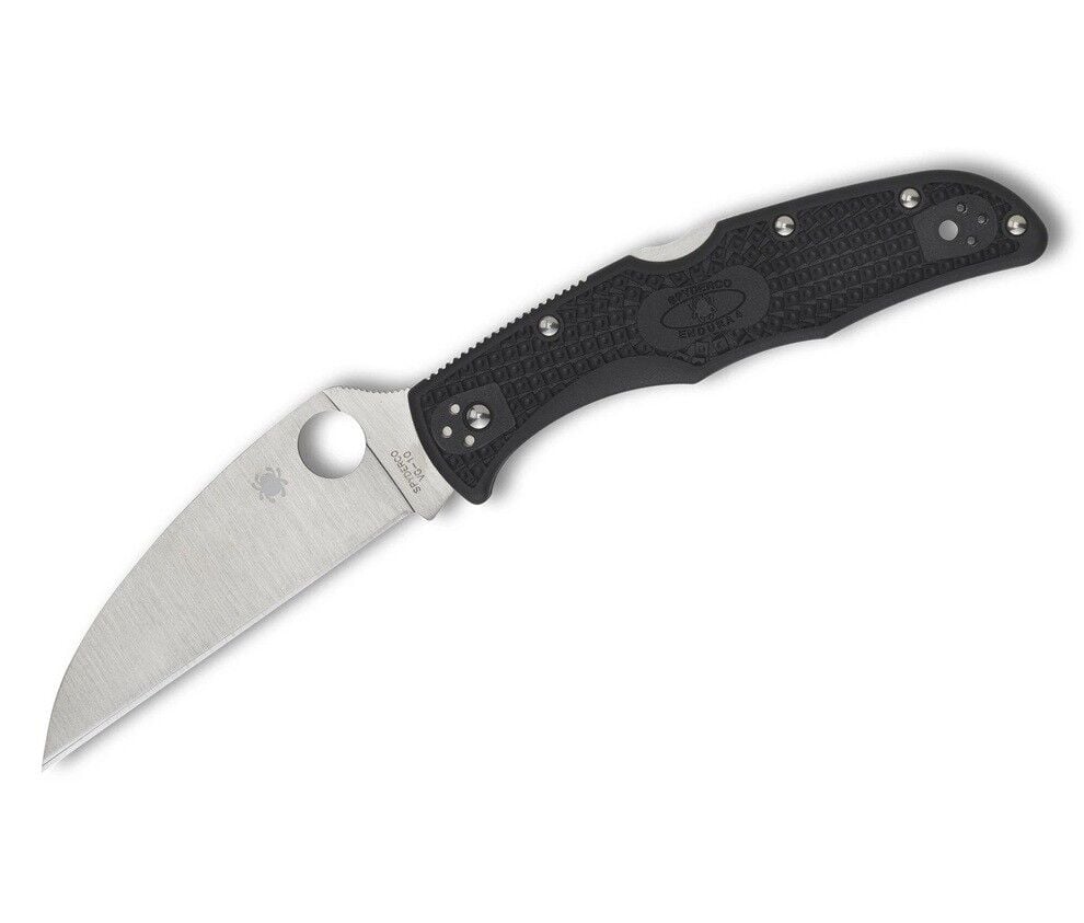 Spyderco Endura 4 Black Lightweight Wharncliffe Plainedge Çakı