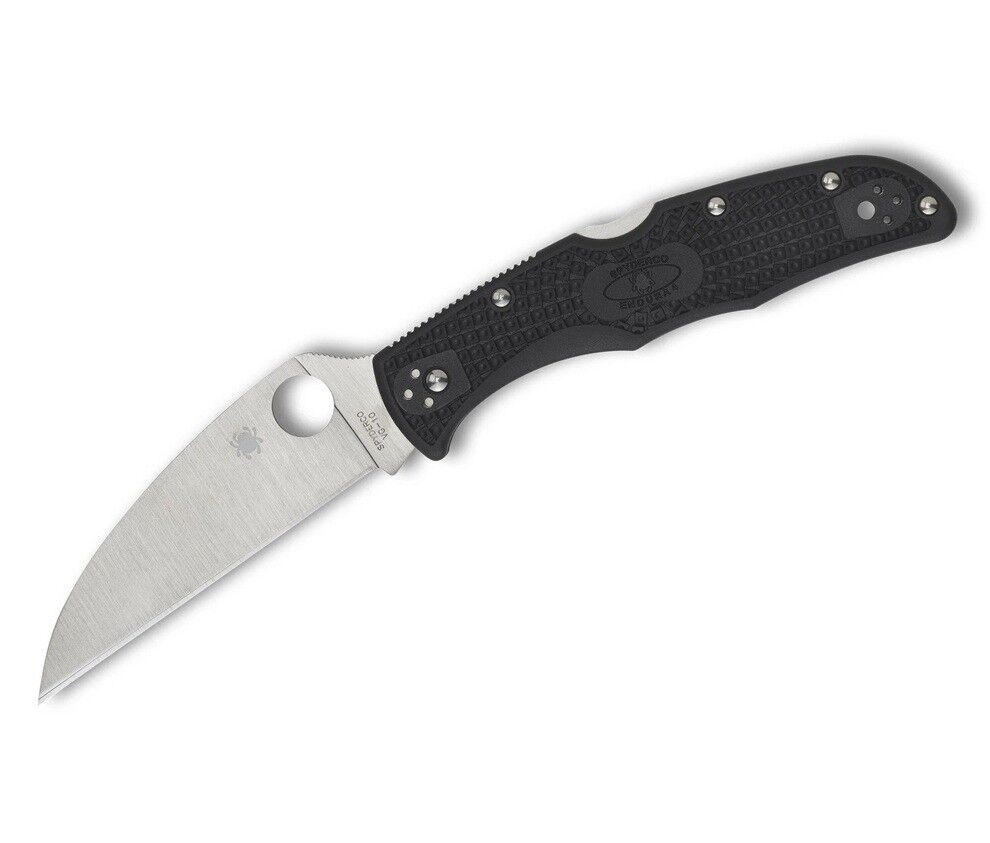Spyderco Endura 4 Black Lightweight Wharncliffe Plainedge Çakı