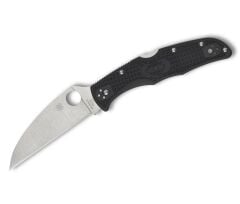 Spyderco Endura 4 Black Lightweight Wharncliffe Plainedge Çakı