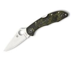 Spyderco Delica 4 Zome Green  Lightweight Flat Ground Plainedge Çakı