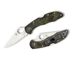 Spyderco Delica 4 Zome Green  Lightweight Flat Ground Plainedge Çakı