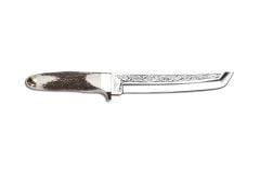 Bora 501 B Tanto Geyik Boynuz Saplı Gravürlü Bıçak