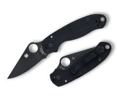 Spyderco 3 Salt Black G-10 CPM Magnacut Black Blade Plainedge Çakı