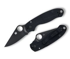 Spyderco 3 Salt Black G-10 CPM Magnacut Black Blade Plainedge Çakı