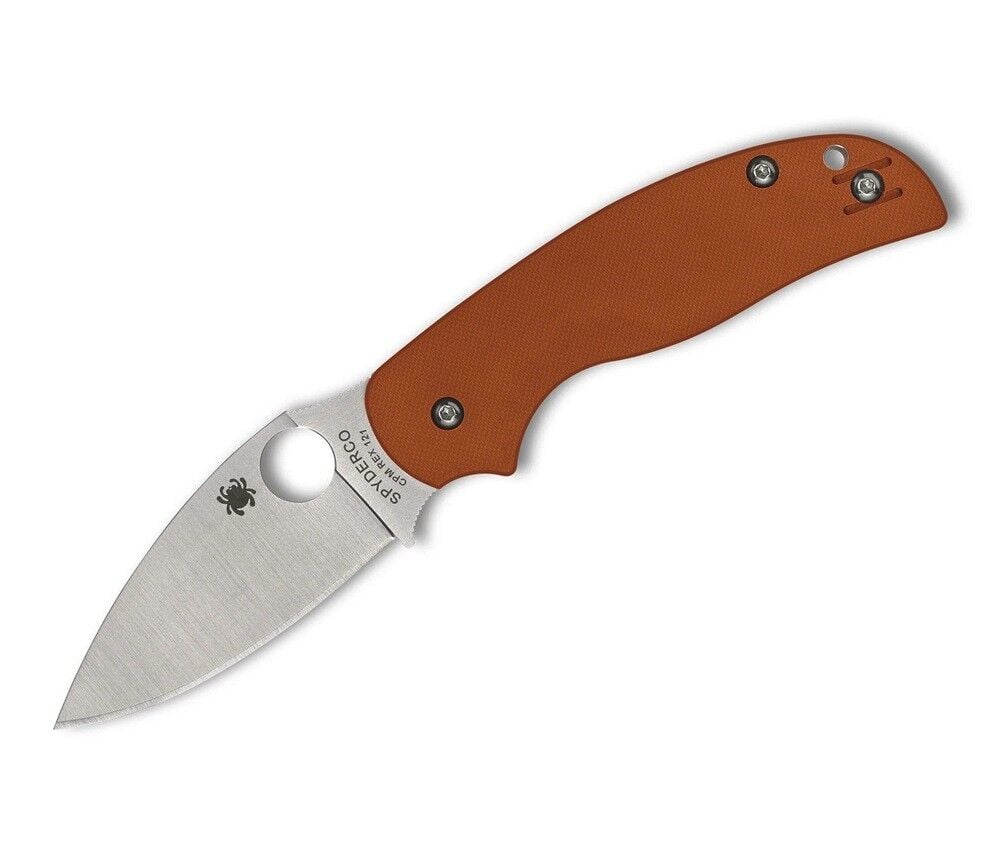 Spyderco Sage 5 Burnt Orange G-10 CPM Rex 121 PlainEdge Çakı