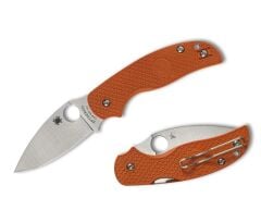 Spyderco Sage 5 Burnt Orange Lightweight CPM Rex 121 PlainEdge Çakı