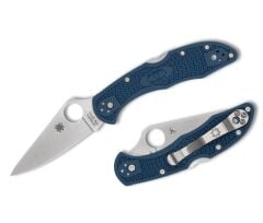 Spyderco Delica 4 Cobalt Blue FRN CPM SP27 PlainEdge Çakı