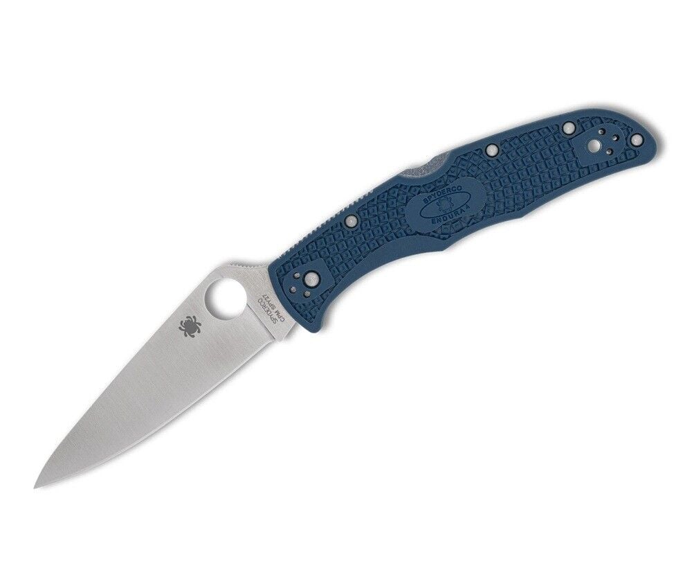 Spyderco Endura 4 Cobalt Blue FRN CPM SP27 PlainEdge Çakı