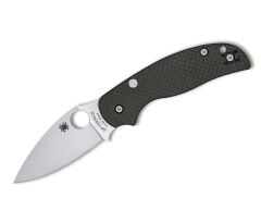 Spyderco SP Sage 6 Button Compression Lock Carbon Fiber CPM S90V PlainEdge