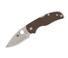 Spyderco SP Native 5 Brown G-10 CPM 15V PlainEdge Çakı