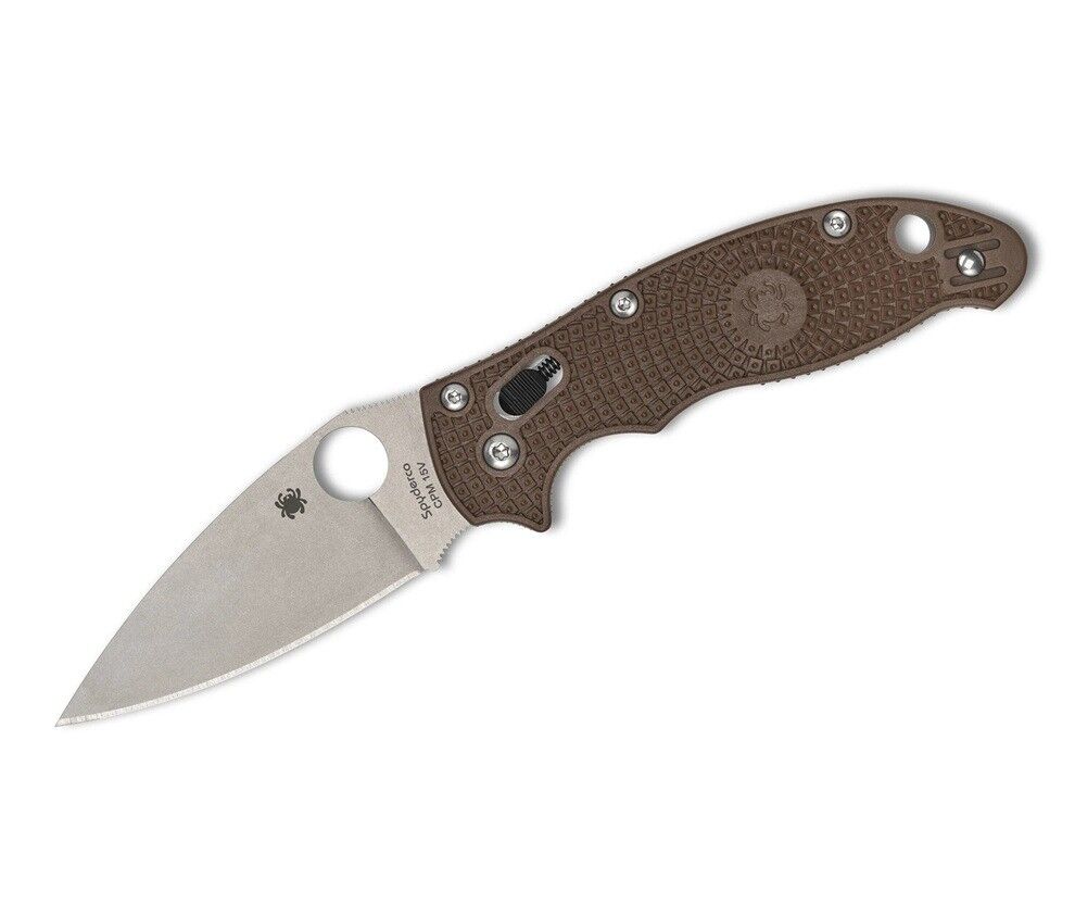Spyderco SP Manix 2 Brown Lightweight CPM 15V PlainEdge Çakı