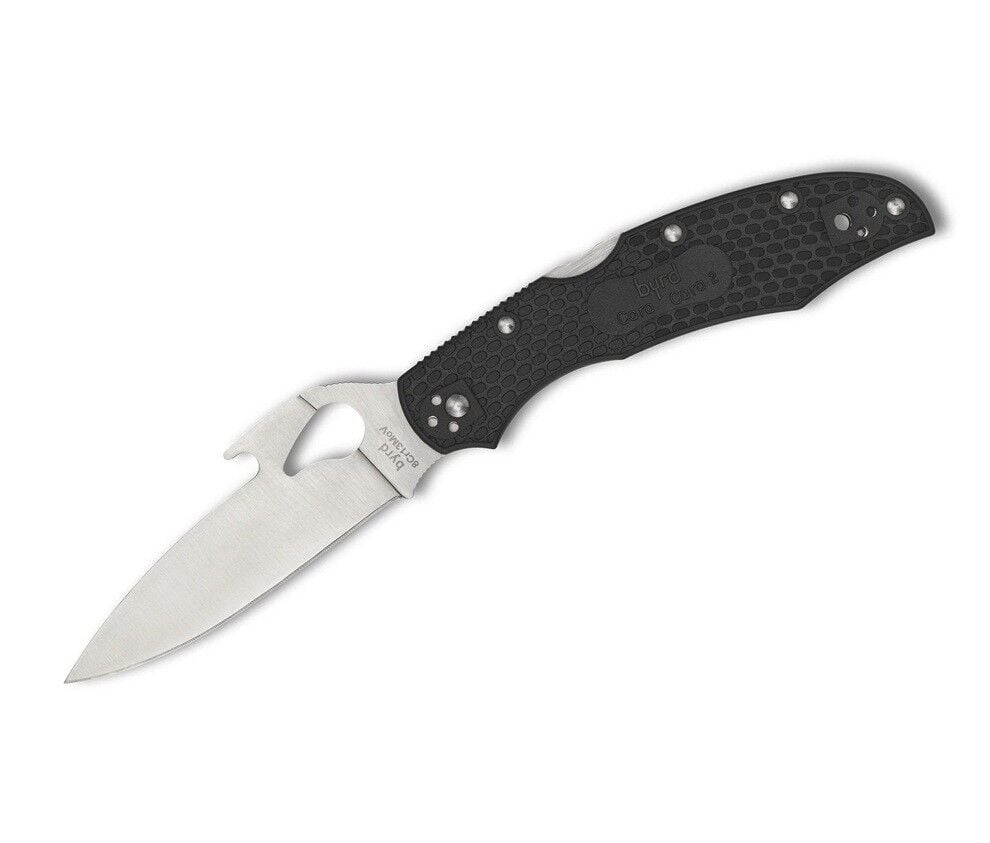 Spyderco BYRD Cara Cara 2 Black Lightweight Emerson Opener PlainEdge Çakı