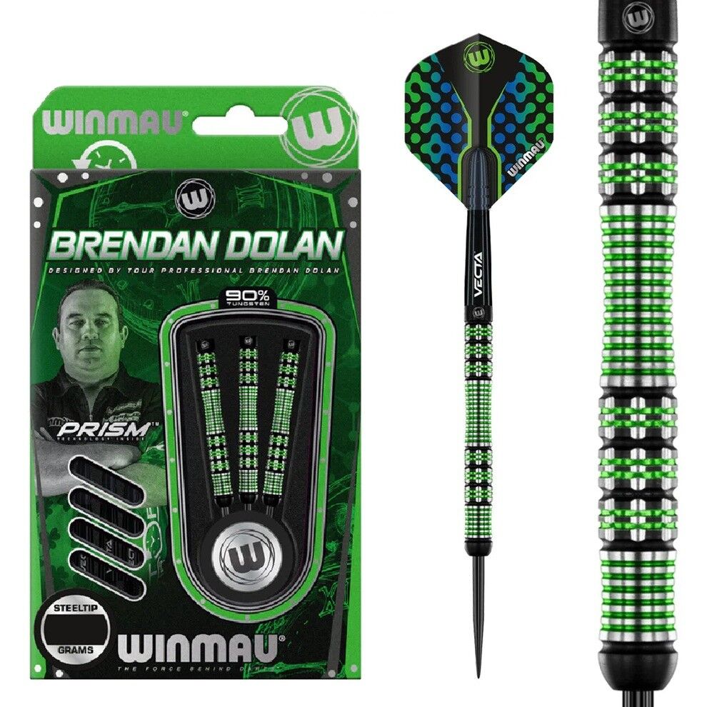 Winmau Brendan Dolan %90 Tungsten Çelik Uçlu Dart Oku