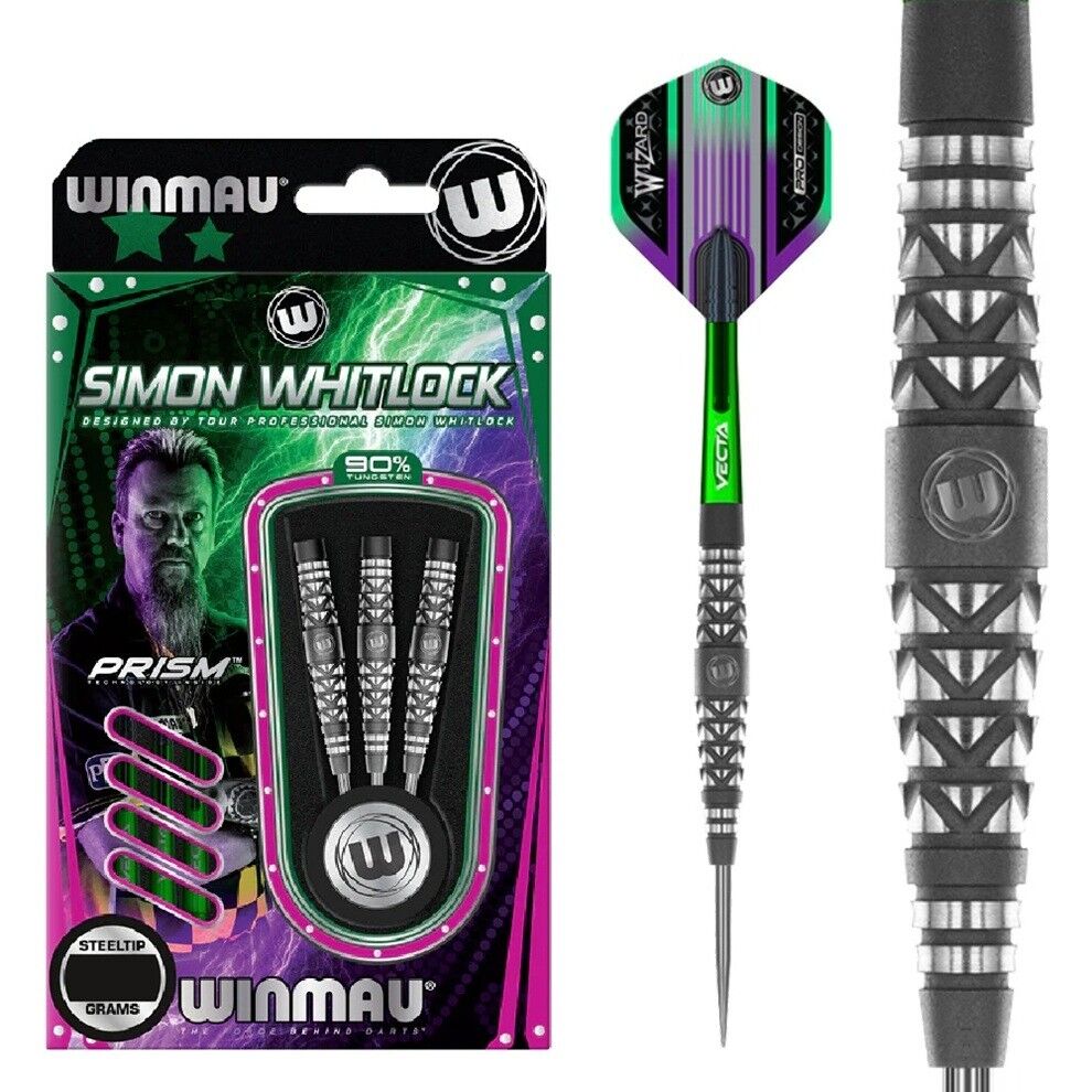 Winmau Simon Whitlock Atomised %90 Tungsten Çelik Uçlu Dart Oku