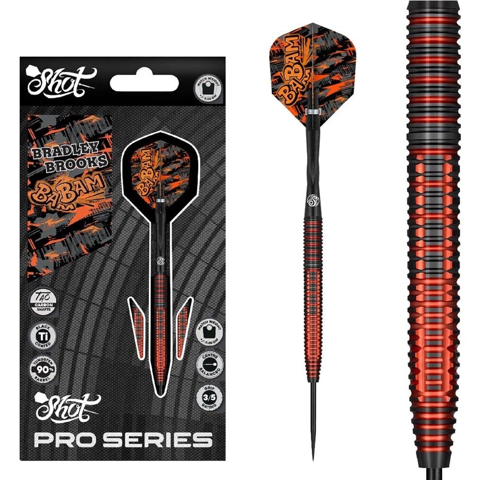 Shot Pro Series Bradley Brooks % 90 Tungsten Çelik Uçlu Dart Oku