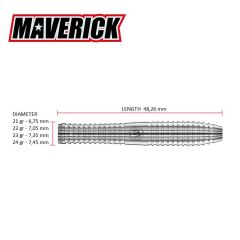 Winmau Maverick % 80 Tungsten Çelik Uçlu Dart Oku
