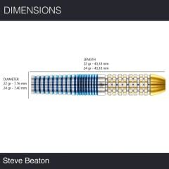 Winmau Steve Beaton Legacy Edition %90 Tungsten Çelik Uçlu Dart Oku