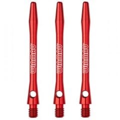 Winmau Laser Etched Aluminium Dart Shafts Kırmızı - Medium