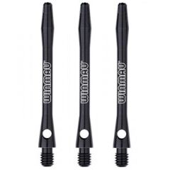 Winmau Laser Etched Aluminium Dart Shafts Siyah - Medium