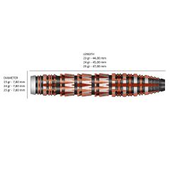 Shot Badlands Rustin % 90 Tungsten Çelik Uçlu Dart Oku