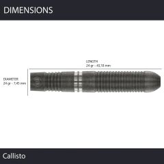 Winmau Callisto 3 %90 Tungsten Çelik Uçlu Dart Oku