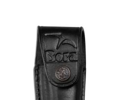 Bora Orta Boy Çakılar İçin Siyah Deri Kılıf