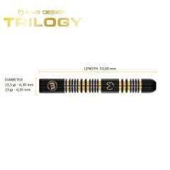 Winmau MVG Trilogy %90 Tungsten Çelik Uçlu Dart Oku