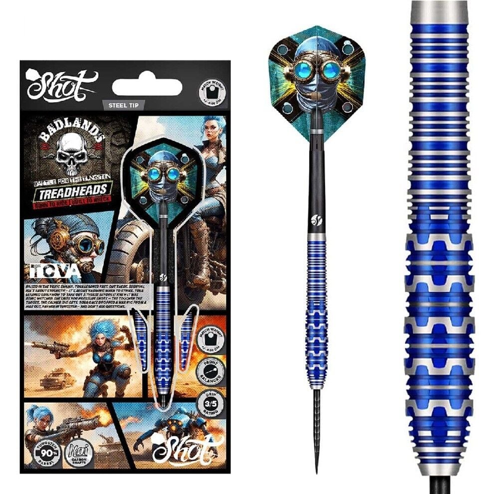 Shot Badlands Tova % 90 Tungsten Çelik Uçlu Dart Oku