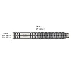 Target Beau Greaves G1 % 90 Tungsten SP Çelik Uçlu Dart Oku