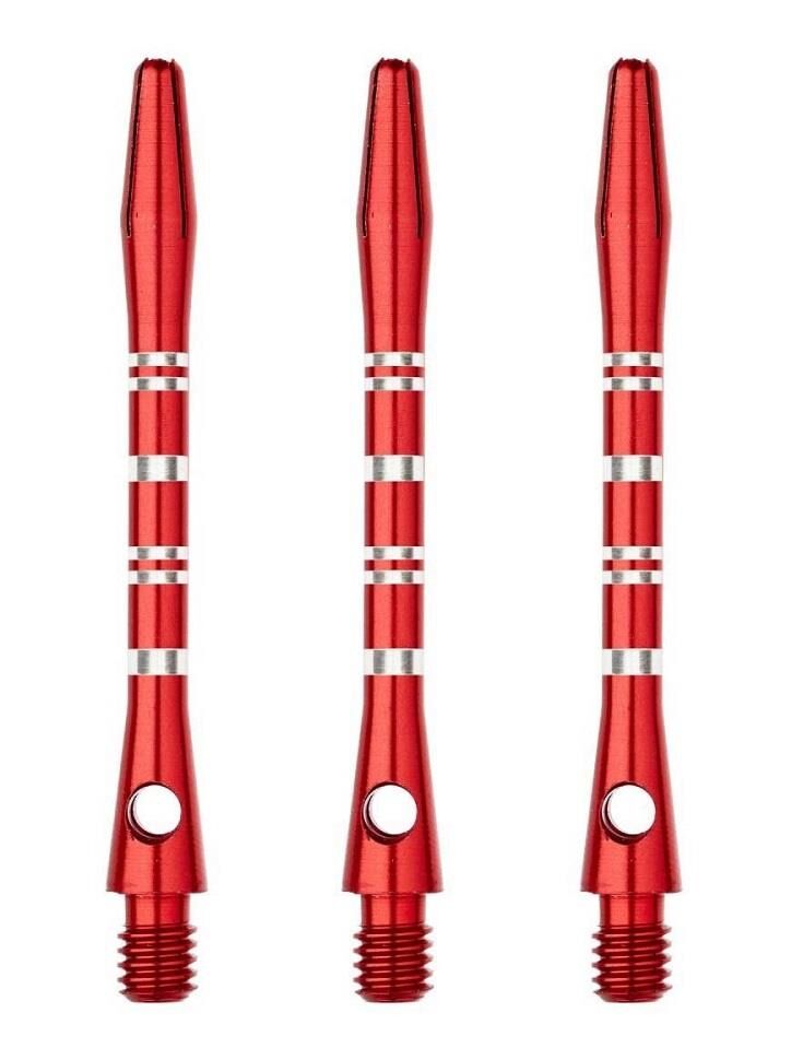Winmau Anodised Aluminium Re-Grooved Type A Dart Shafts Kırmızı - Short