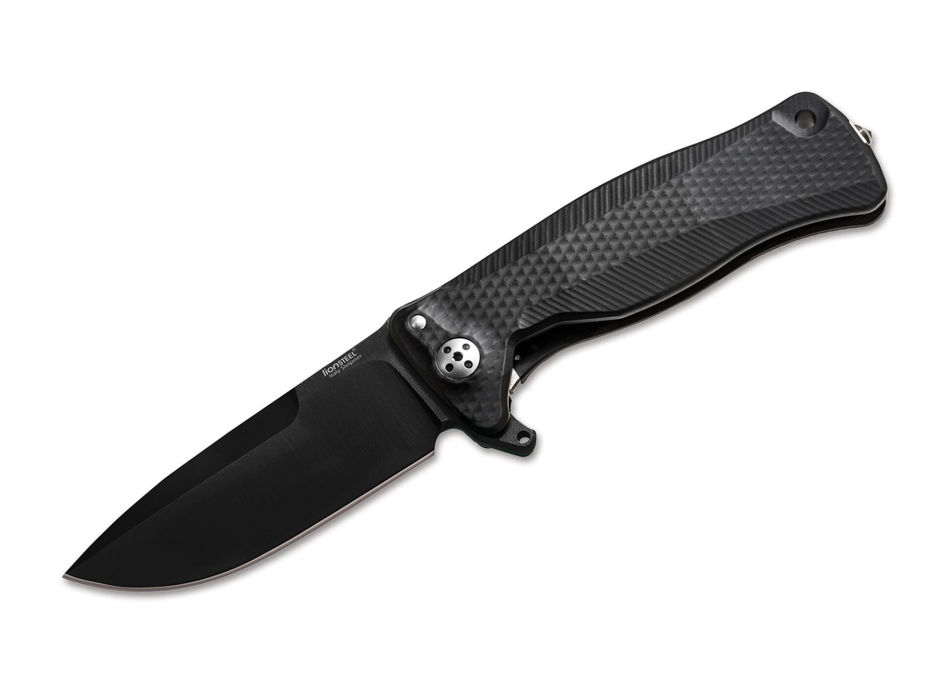 Lionsteel SR11A BB Alüminyum Siyah Sap Siyah Namlu Çakı