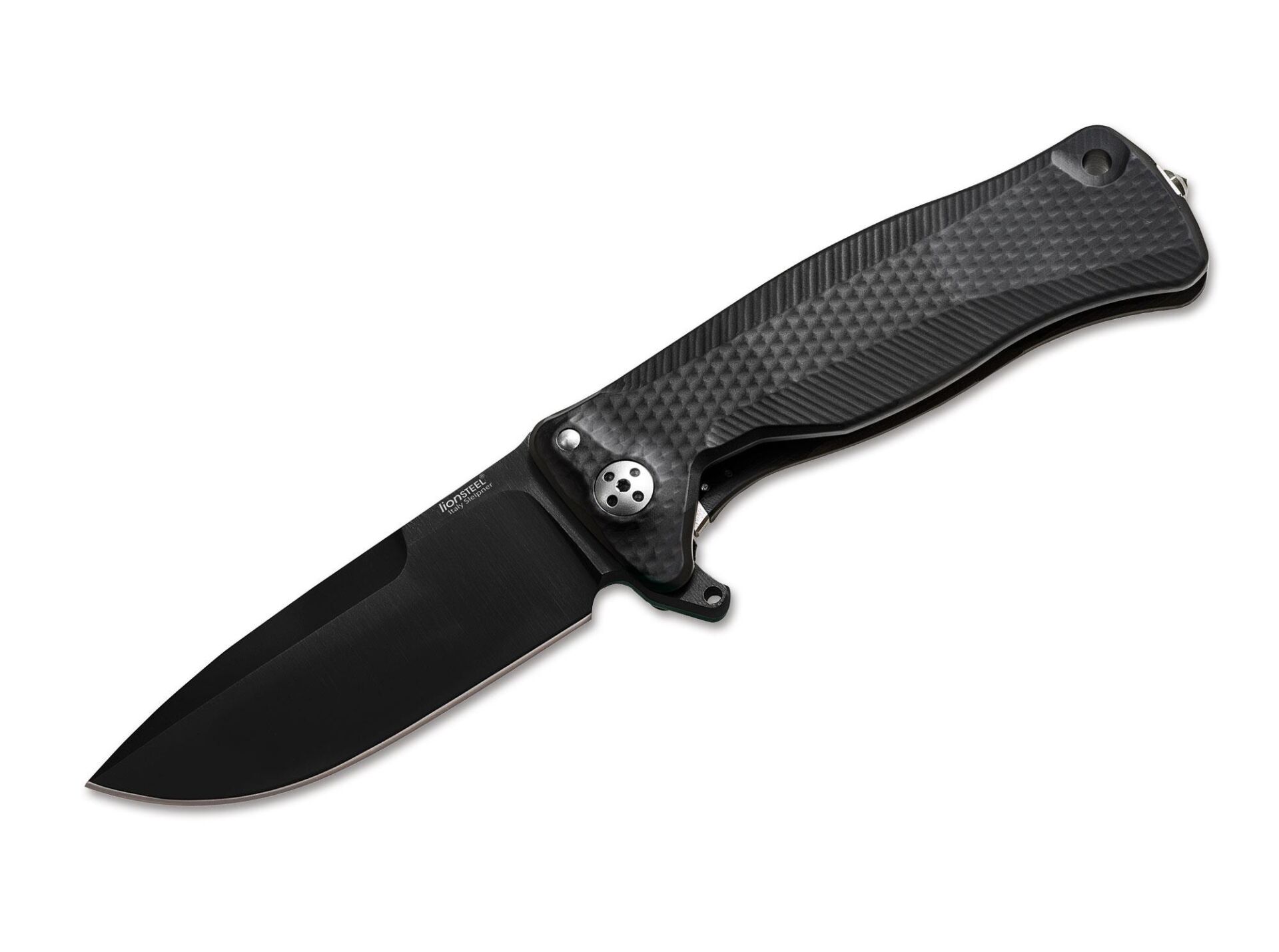 Lionsteel SR11A BB Alüminyum Siyah Sap Siyah Namlu Çakı