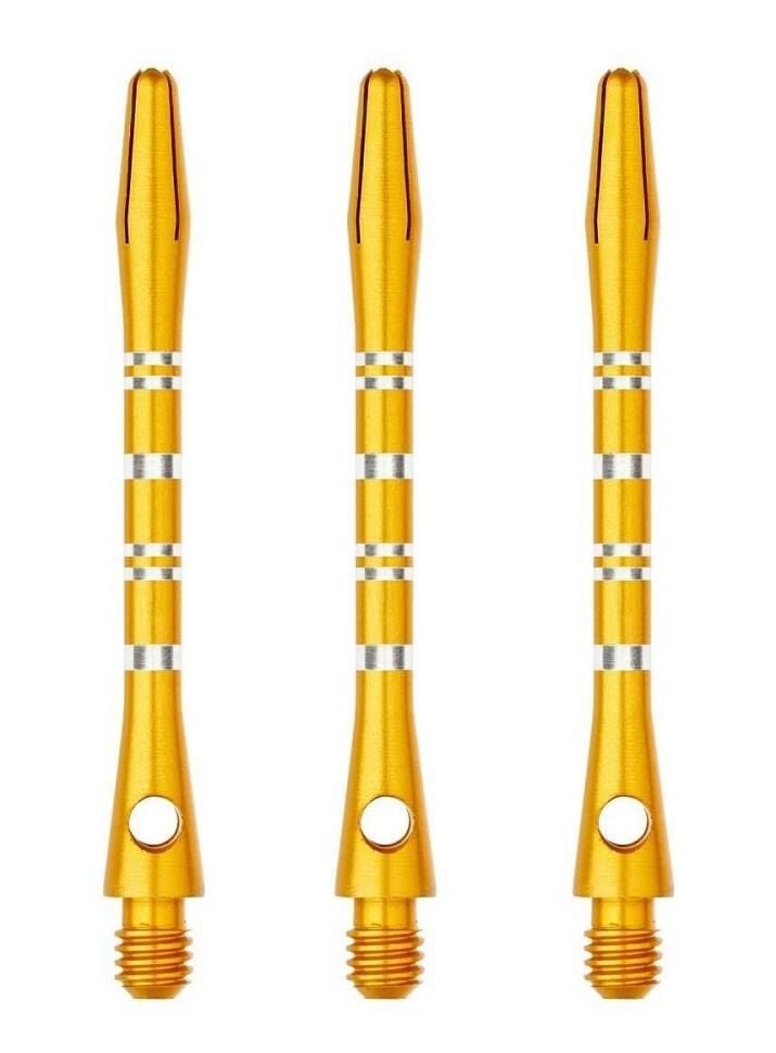 Winmau Anodised Aluminium Re-Grooved Type A Dart Shafts Sarı - Short