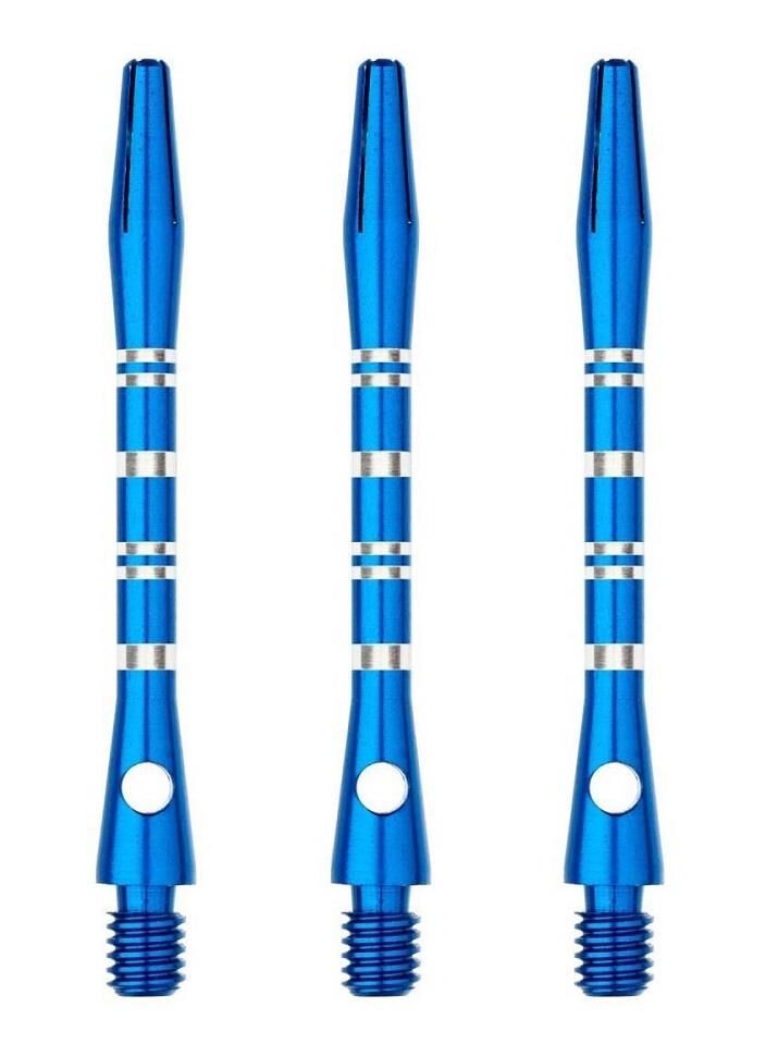 Winmau Anodised Aluminium Re-Grooved Type A Dart Shafts Mavi - Short