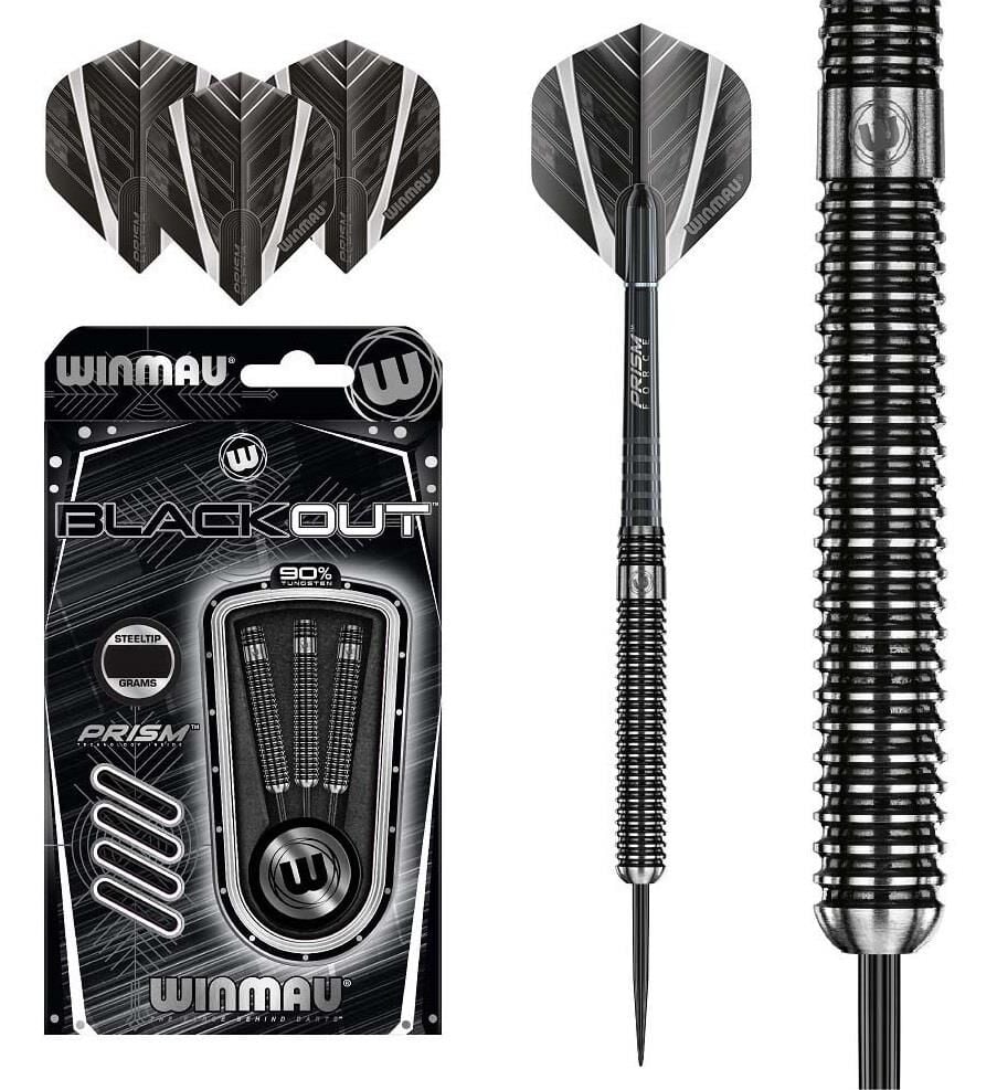 Winmau BlackOut %90 Tungsten Çelik Uçlu Dart Oku