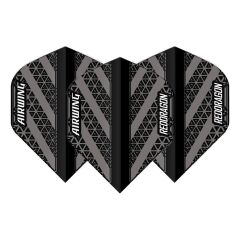 Red Dragon Airwing Moulded Black&Grey Standart Dart Flight